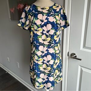 J. Crew Floral Mini Dress | Short Sleeve | Size 2 | Summer Garden Party Style